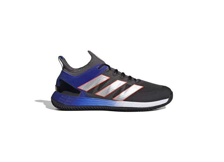 Adidas adizero Ubersonic 4 Clay Court Tennisschoenen Grey Six / Silver Metallic / Solar Red heren