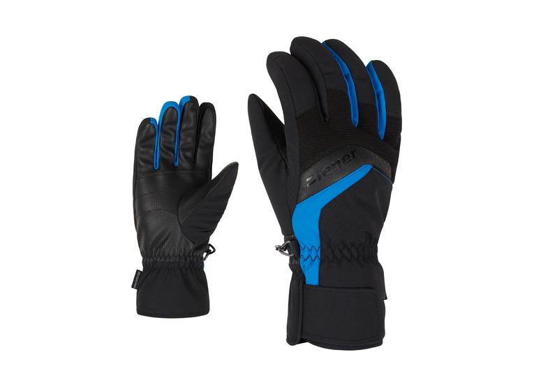 Ziener Gabino-Z skihandschoen zwart/persian blue heren