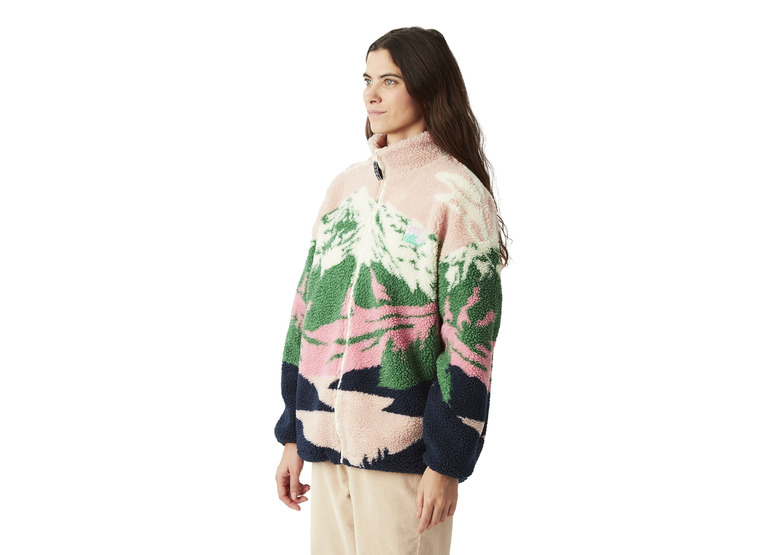 Picture NYSS zip fleece cloudy landscape dames