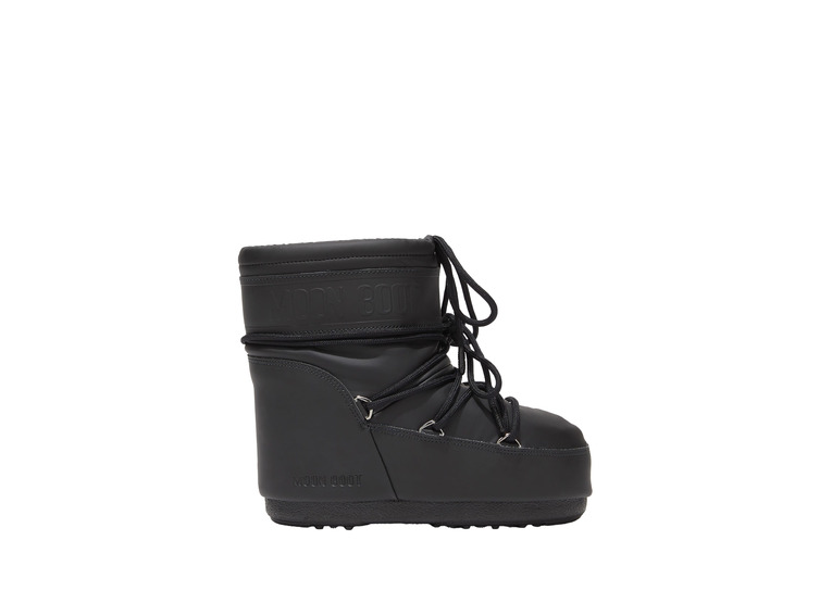 Moon Boot Icon Low black rubber boots dames Moon Boot Icon Low black rubber boots dames