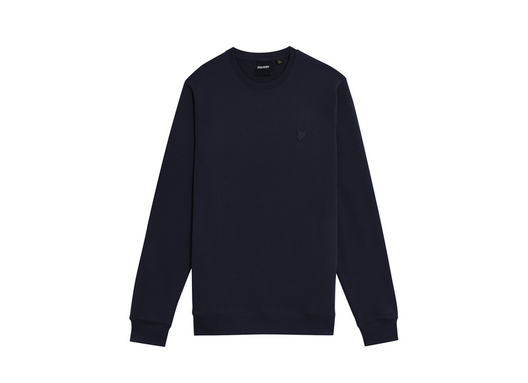 Lyle & Scott Superfine crew neck sweatshirt dark navy heren Lyle & Scott Superfine crew neck sweatshirt dark navy heren