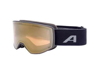 Alpina Venet QV goggle zwart/mirror gold unisex Alpina Venet QV goggle zwart/mirror gold unisex