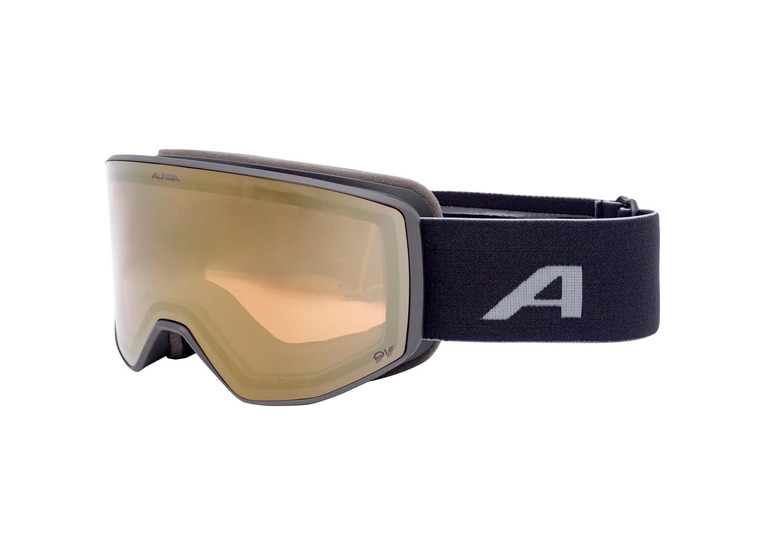Alpina Venet QV goggle zwart/mirror gold unisex