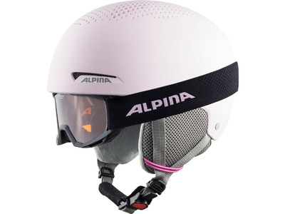 Alpina Zupo helm & piney goggle set roze KIDS Alpina Zupo helm & piney goggle set roze KIDS