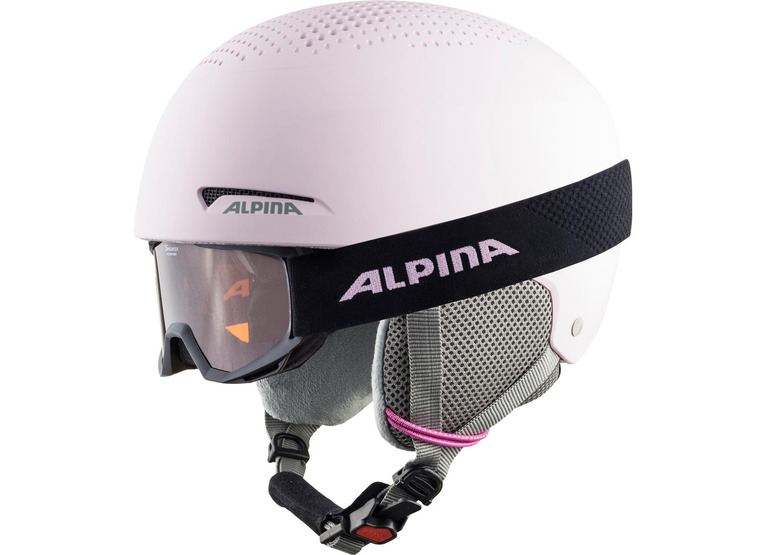 Alpina Zupo helm & piney goggle set roze KIDS Alpina Zupo helm & piney goggle set roze KIDS