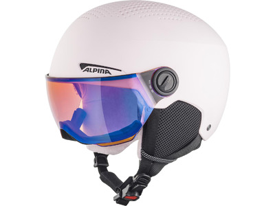 Alpina Zupo Visor Q-Lite skihelm mat roze/orange silver KIDS Alpina Zupo Visor Q-Lite skihelm mat roze/orange silver KIDS