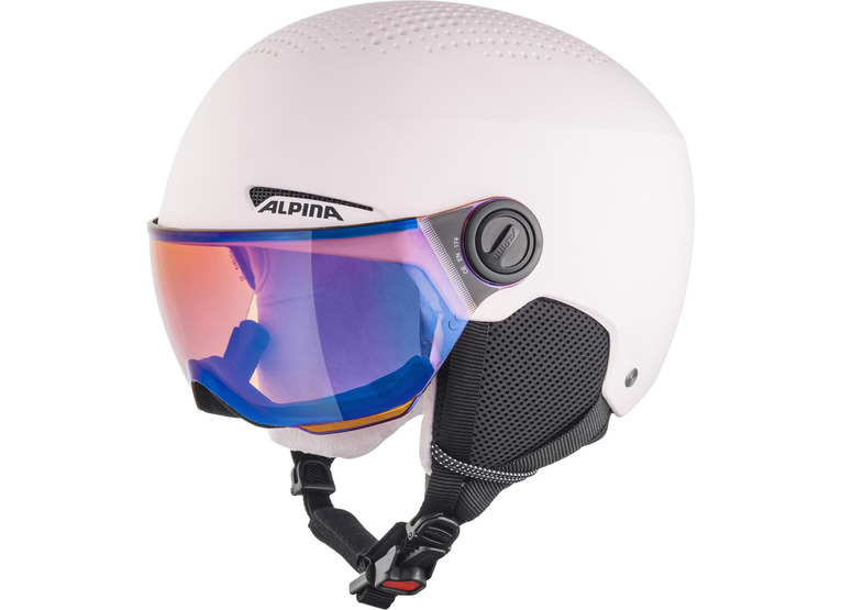 Alpina Zupo Visor Q-Lite skihelm mat roze/orange silver KIDS Alpina Zupo Visor Q-Lite skihelm mat roze/orange silver KIDS