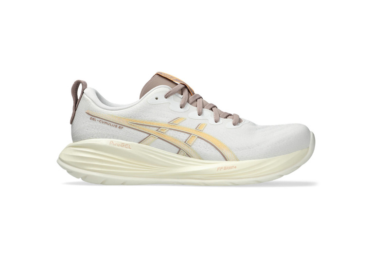 Asics Gel-Cumulus 27 loopschoen wit/fawn heren Asics Gel-Cumulus 27 loopschoen wit/fawn heren