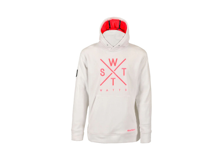 Watts X-Track fleece sweatshirt wit/neon pink unisex Watts X-Track fleece sweatshirt wit/neon pink unisex