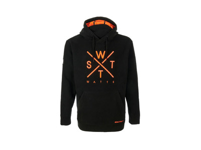 Watts X-Track fleece sweatshirt zwart/fluo oranje unisex