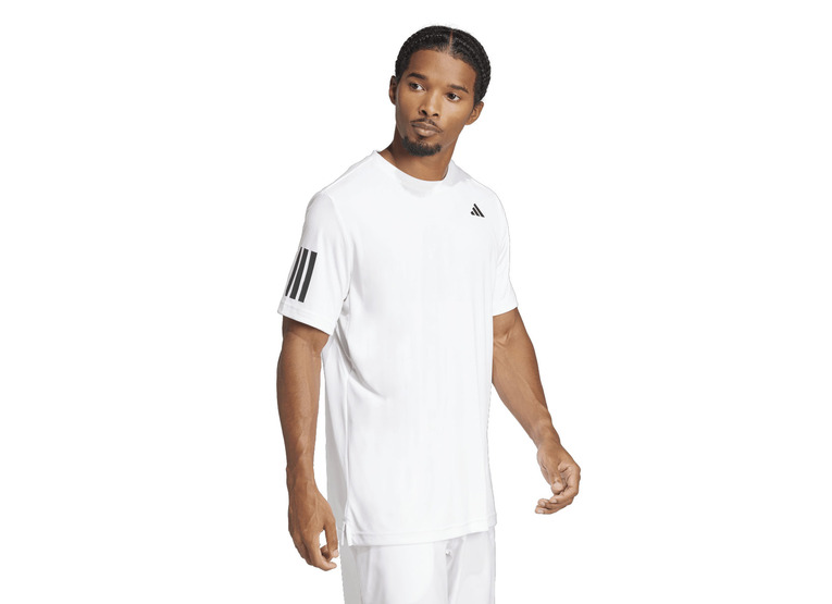 Adidas Club 3-stripe T-shirt wit heren
