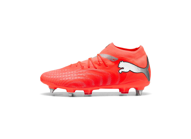 Puma Future 9 Pro MxSG voetbalschoen glowing red/zilver