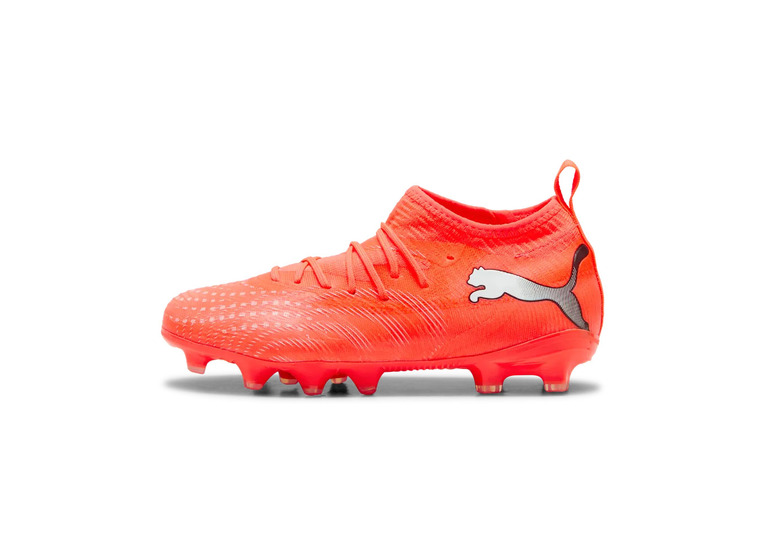 Puma Future 9 Match FG/AG Jr voetbalschoen glowing red/zilver KIDS Puma Future 9 Match FG/AG Jr voetbalschoen glowing red/zilver KIDS