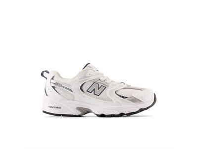 New Balance 530 bungee lace sneaker wit/silver metallic KIDS