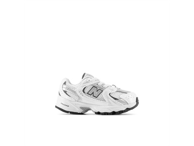 New Balance 530 bungee lace sneakerwit/silver metallic kleuters