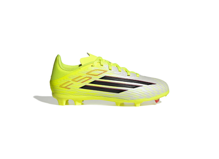 Adidas F50 LEAGUE FG/MG voetbalschoen team solar yellow/zwart Kids