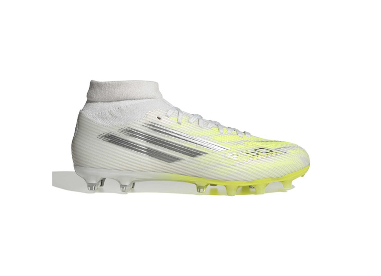 Adidas F50 SPARKFUSION LEAGUE Mid Cut FG/MG voetbalschoen wit/hi-res yellow Dames