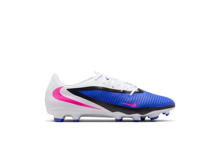 Nike Phantom 6 low academy FG voetbalschoen racer blue/wit/roze