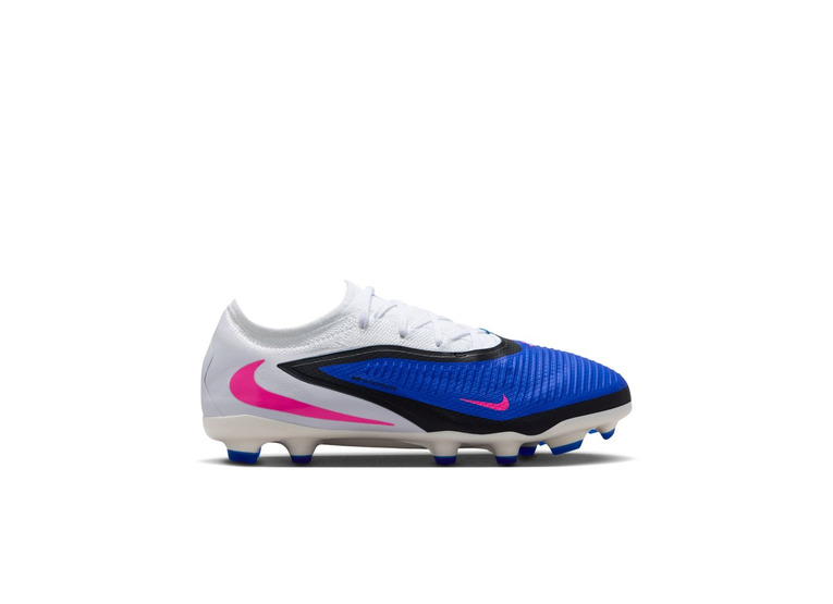 Nike Jr. Phantom 6 lwo Pro FG/MG voetbalschoen racer blue/wit/roze KIDS