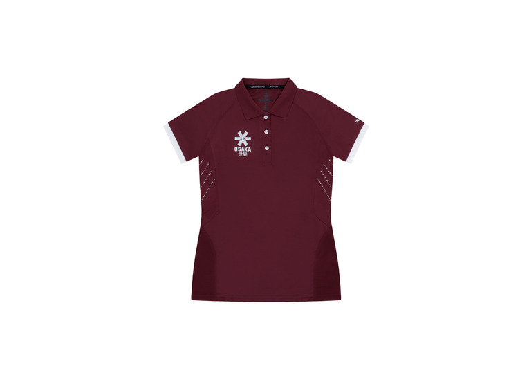 Osaka polo jersey bordeaux dames