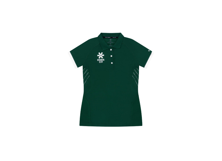 Osaka polo jersey donkergroen dames