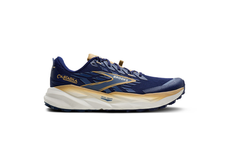 Brooks Cascadia 19 trailschoen beacon blue/starfish/coconut heren