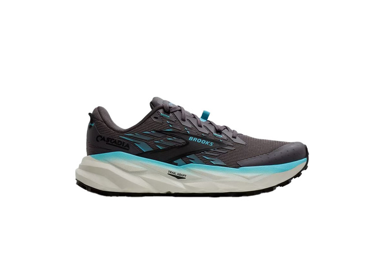 Brooks Cascadia 19 trailschoen rabbit/black/bluefish dames