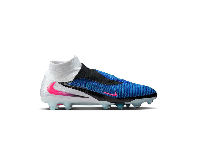 Nike Phantom 6 high elite FG voetbalschoen racer blue/wit/roze Nike Phantom 6 high elite FG voetbalschoen racer blue/wit/roze
