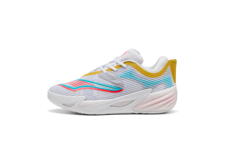 Puma All-Pro NITRO 2 basketbalschoen wit/sunblaze