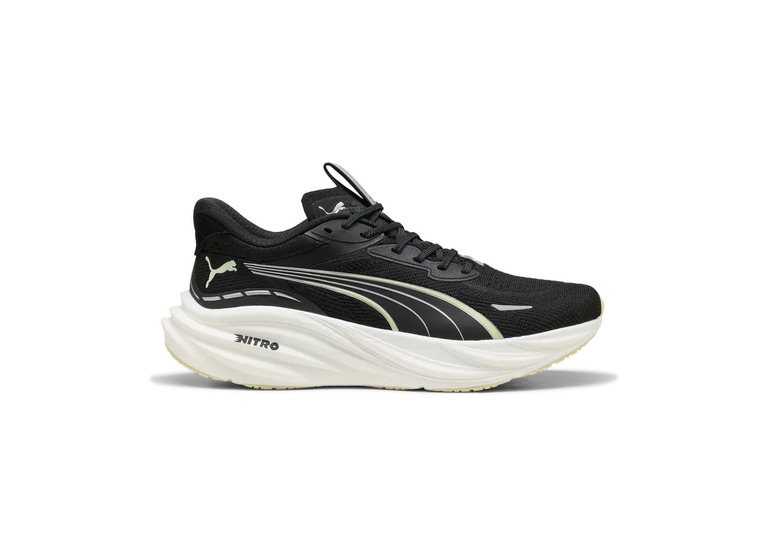 Puma Magnify NITRO 3 loopschoen zwart/apple spritz heren