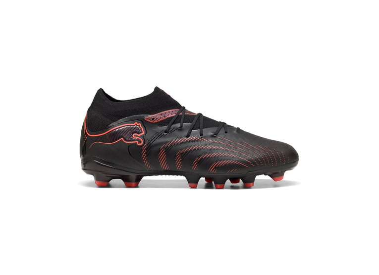 Puma Future 9 Pro FG/AG voetbalschoen zwart/glowing red