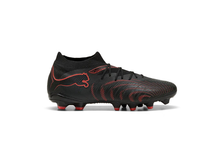 Puma Future 9 Match FG/AG voetbalschoen zwart/glowing red