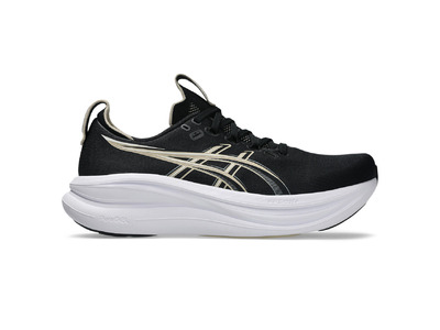 Asics Gel-nimbus 28 loopschoen zwart/feather grey heren Asics Gel-nimbus 28 loopschoen zwart/feather grey heren