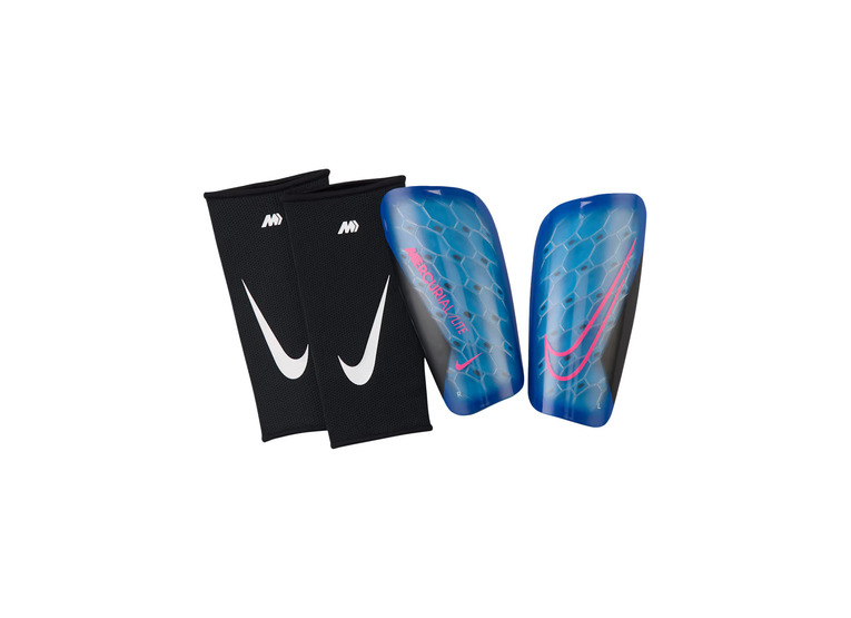 Nike Mercurial Lite scheenbeschermers racer blue/zwart/pink blast unisex