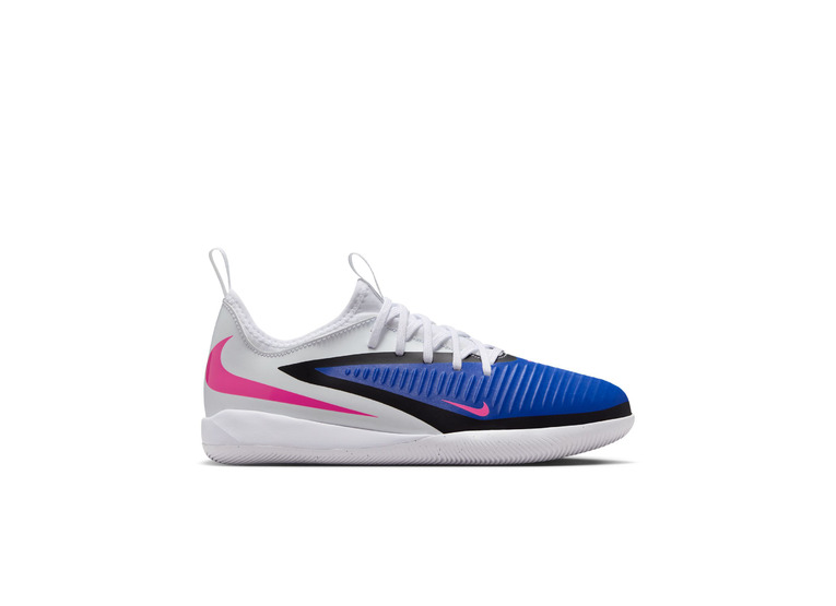Nike Jr. Phantom 6 low academy IC voetbalschoen racer blue/wit/pink blast KIDS
