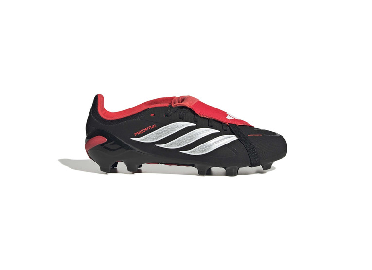 Adidas PREDATOR ELITE Fold-Over Tongue FG voetbalschoen zwart/lucid red KIDS