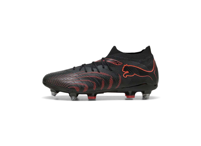 Puma Future 9 Match MxSG voetbalschoen zwart/glowing red