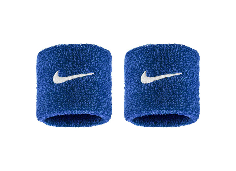 Nike Swoosh classic polsbanden royaalblauw 2-pack