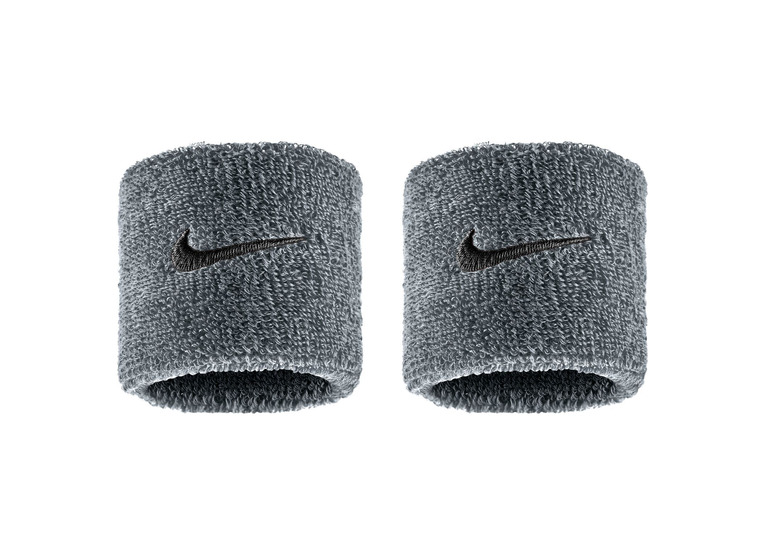 Nike Swoosh classic polsbanden cool grey 2-pack