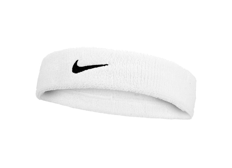 Nike Swoosh classic headband wit/zwart
