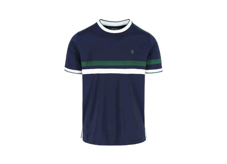 Vieux Jeu Leo shirt stripe dressblue heren