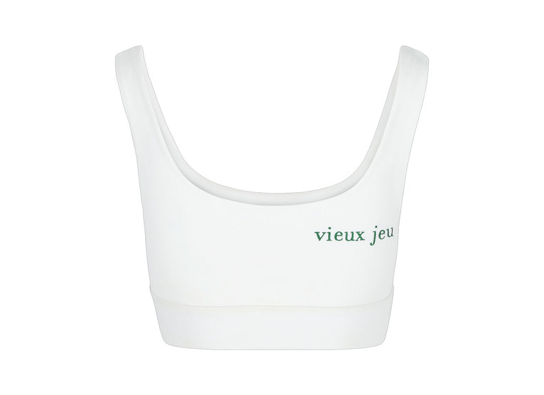 Vieux Jeu Bea sports bra wit/groen dames