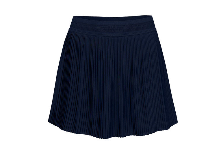 The Indian Maharadja fine pleated rok nachtblauw dames