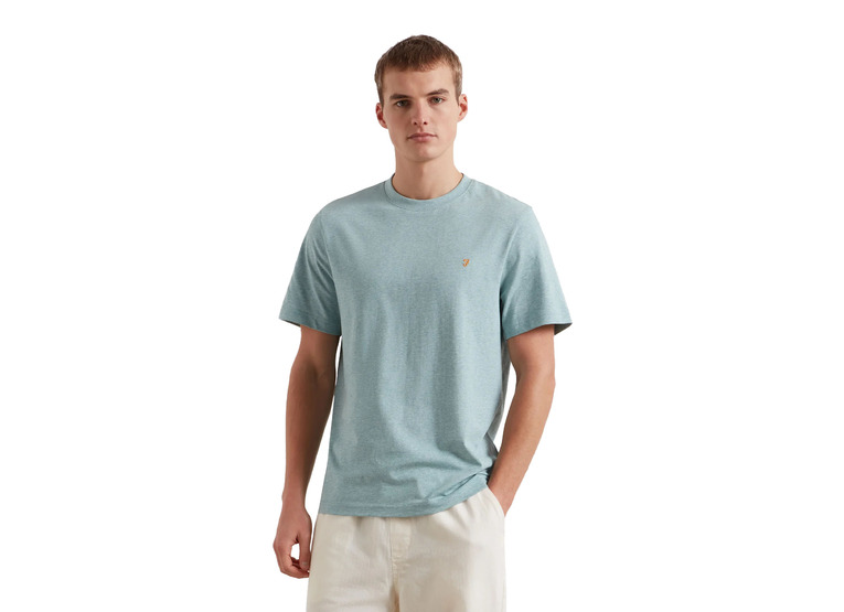 Farah Danny T-shirt green mist marl heren