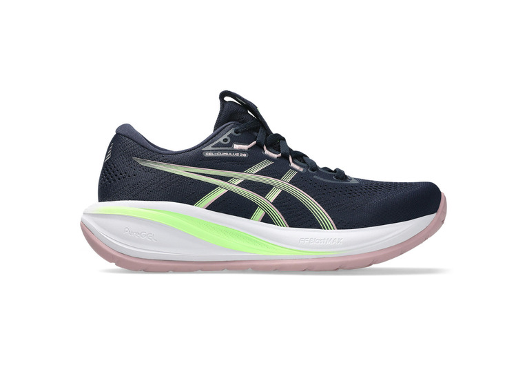 Asics Gel-Cumulus 28 loopschoen midnight/illuminate green dames