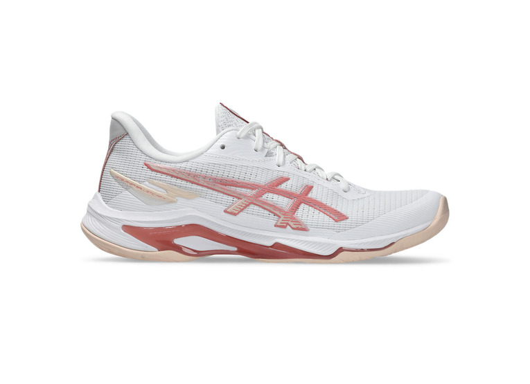 Asics Netburner ballistic FF 4 volleybalschoen wit/rose rouge dames