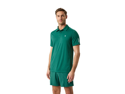 Bjorn Borg Ace Mesh panel polo shirt posy green heren