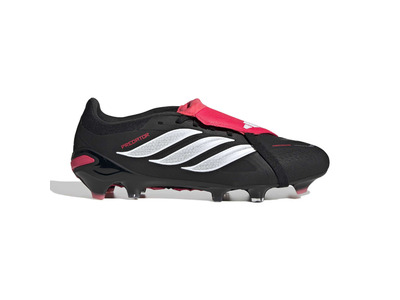 Adidas PREDATOR PRO Fold-Over Tongue FG voetbalschoen zwart/lucid red