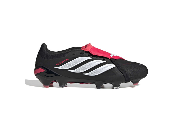 Adidas PREDATOR PRO Fold-Over Tongue FG voetbalschoen zwart/lucid red