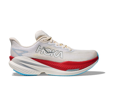 Hoka Mach X 3 loopschoen wit/alabaster heren